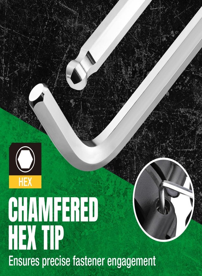 اس كي كي طقم مفاتيح ألين SK مكون من 27 قطعة، متري/SAE/نجمي، سداسي الشكل، على شكل حرف L، فولاذ S2 - Image 5