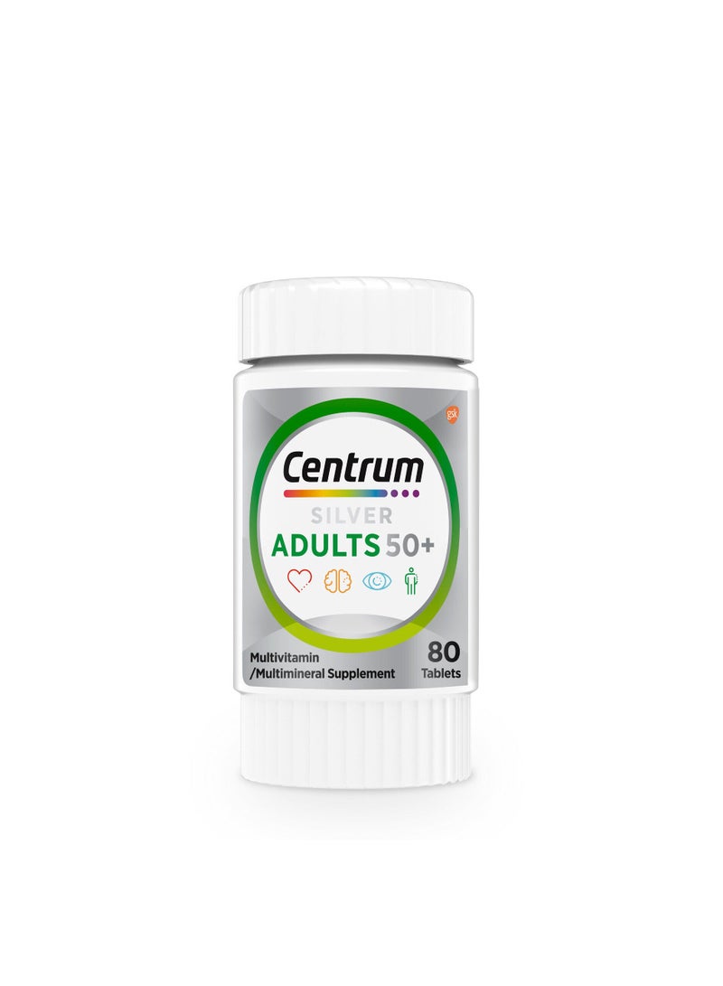 Centrum Silver Adults 50+ 80 Tablets - Image 2