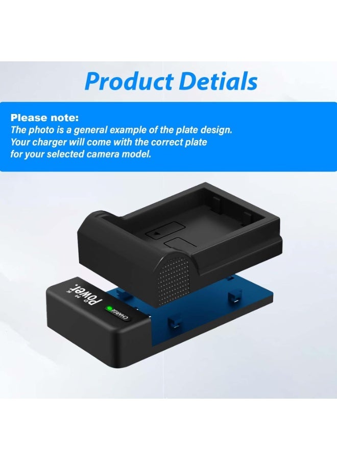 DMK Power NB-10L Battery Charger TC600E for Canon PowerShot NB-10L Batteries (G15, G16, G1 X, SX40 HS, SX50 HS, SX60 HS & More) - Image 3