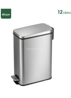 EKO EKO Stainless Steel Heavy Duty Brushed Fingerprint Proof  12L Silver  - Image 1