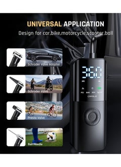 CAFELE Air Compressor Portable Car Air Pump Digital Wireless Car Tyre Inflator 12V 150PSI Tire Air Injector For Bicycle Tire Fill Pump  - Image 2