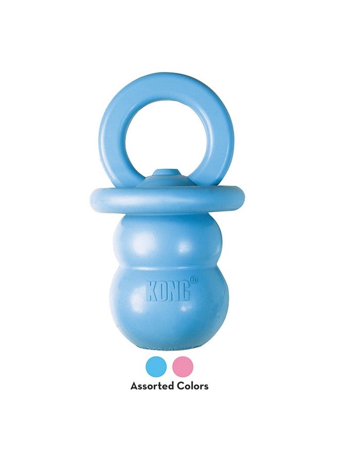 KONG Puppy Binkie - Pacifier Dog Toy for Puppies - Stuffable Treat Chew Toy for Treats - Durable Natural Rubber for Teething Puppy - for Medium Puppies - Blue - Image 5