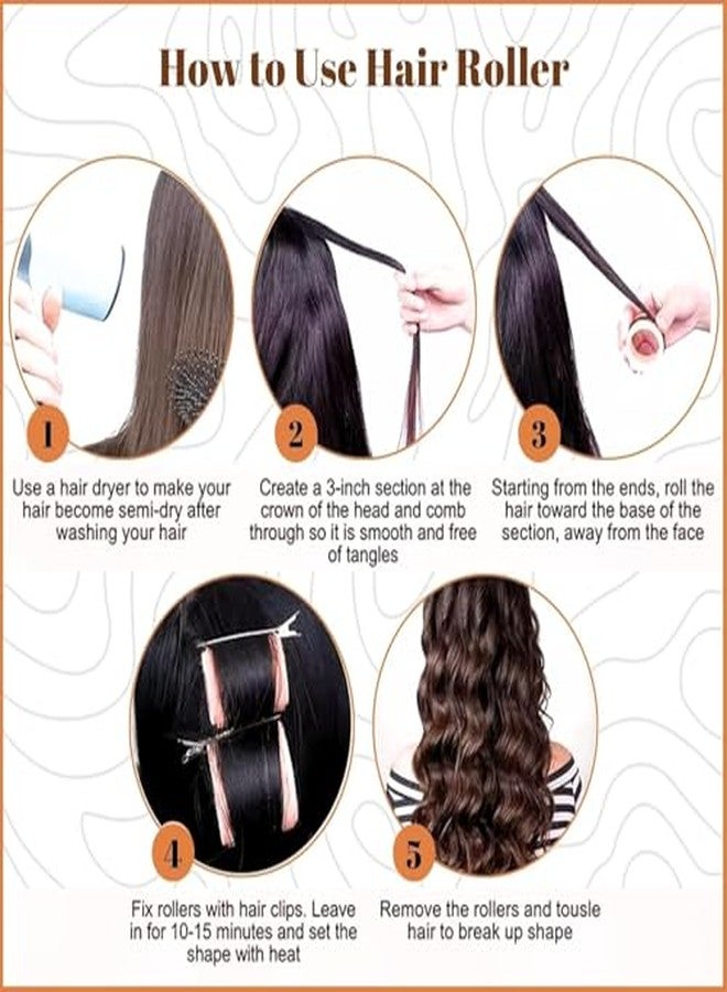 Scarlet Line Professional Hair Curling Rollers - Hairdressing Self Grip Plastic Curlers for Home n Salon - Image 3