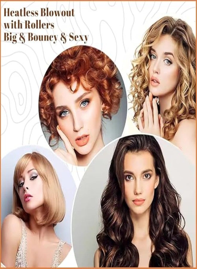 Scarlet Line Professional Hair Curling Rollers - Hairdressing Self Grip Plastic Curlers for Home n Salon - Image 4