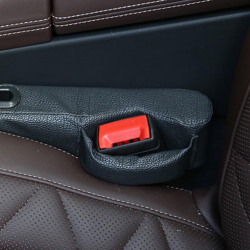 TATACLEA Car Seat Gap Filler 2 Pack,Car Seat Gap Filler Organizer,Car Seat Gap Plug with Storage Slot,3 in 1 Car Seat Gap Filler,Prevent Small Items from Falling(Black) - Image 3