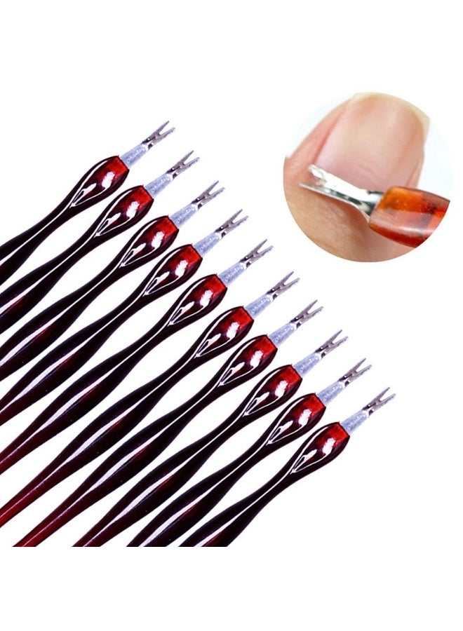 Generic Practical Pedicure Manicure Nail Tool Stainless Steel Dead Skin Fork  V-Shaped  Exfoliating  Exfoliation Dead Skin Shovel Nail Trimming - Image 2