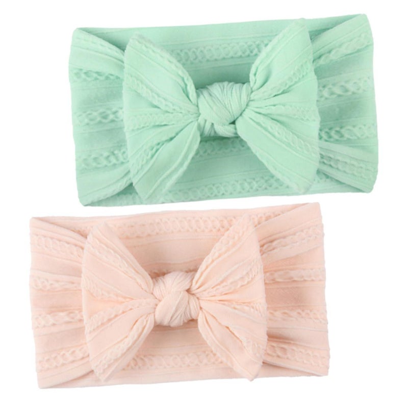 Soft Kids Headwrap Hair Bows Set 2 Pieces for Boys Girls - Image 2