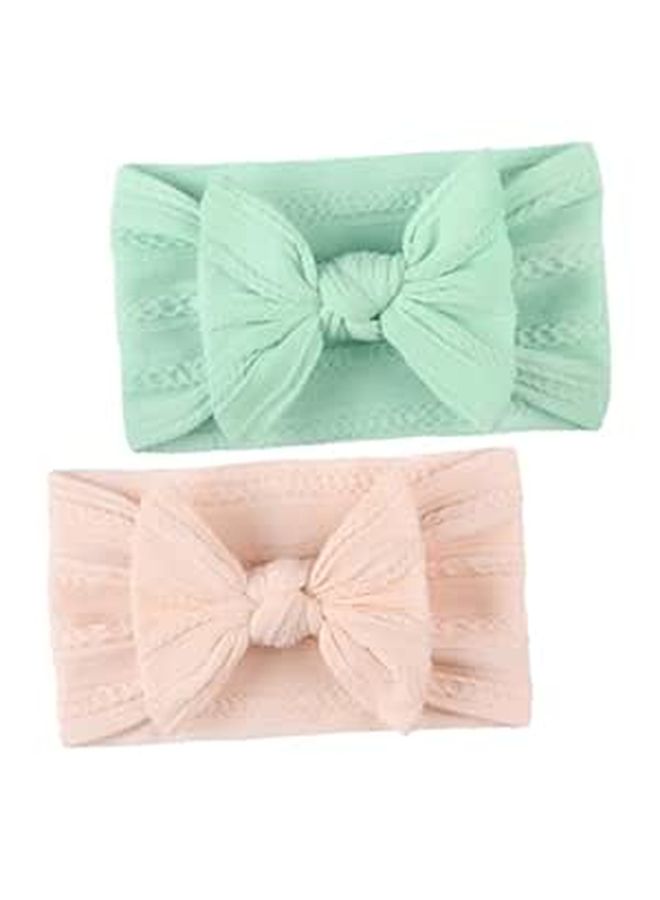 Soft Kids Headwrap Hair Bows Set 2 Pieces for Boys Girls - Image 1