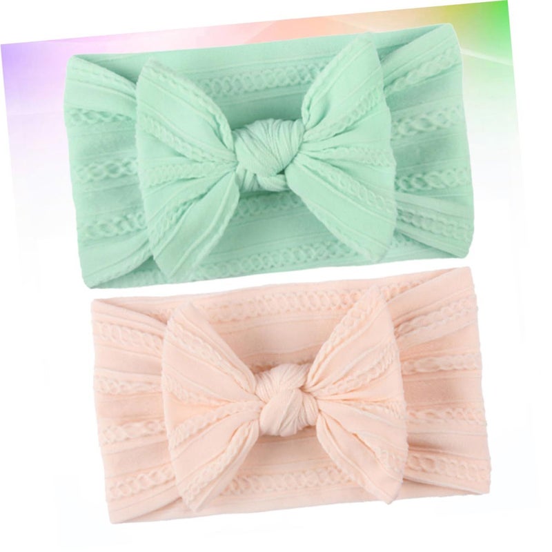 Soft Kids Headwrap Hair Bows Set 2 Pieces for Boys Girls - Image 3