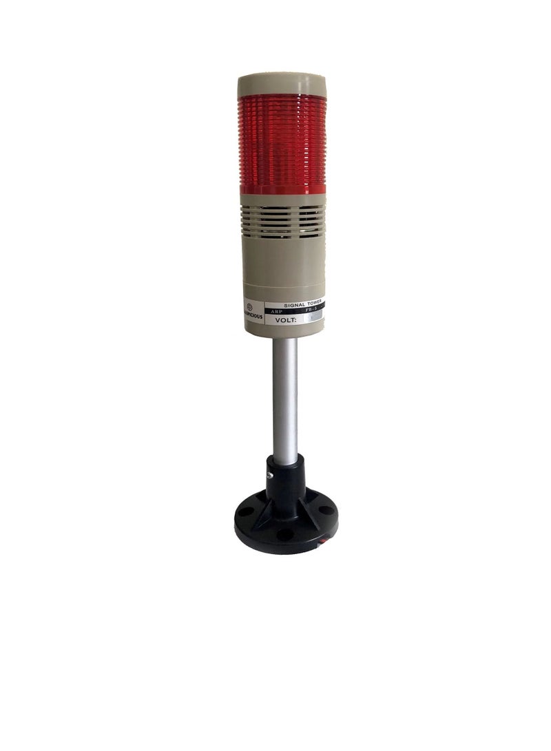 Auspicious Tower Light with Buzzer 50mm Red Flashing ARPFB5 220V - Image 1