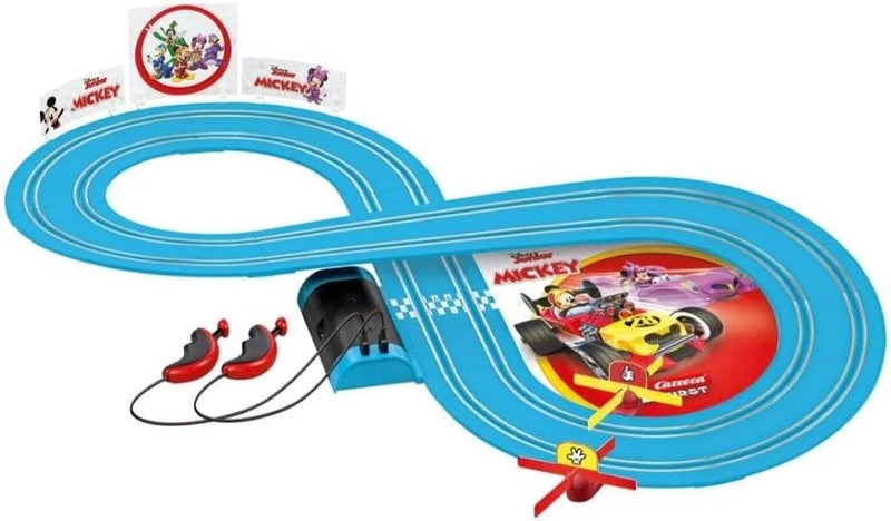 Carrera Mickey On Tour 2.4 Meter Track Slot Car Toy Set - Image 2