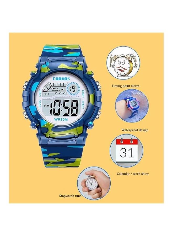 COOBOS Kids' Watch Water Resistant Rubber Digital Watch - Image 2
