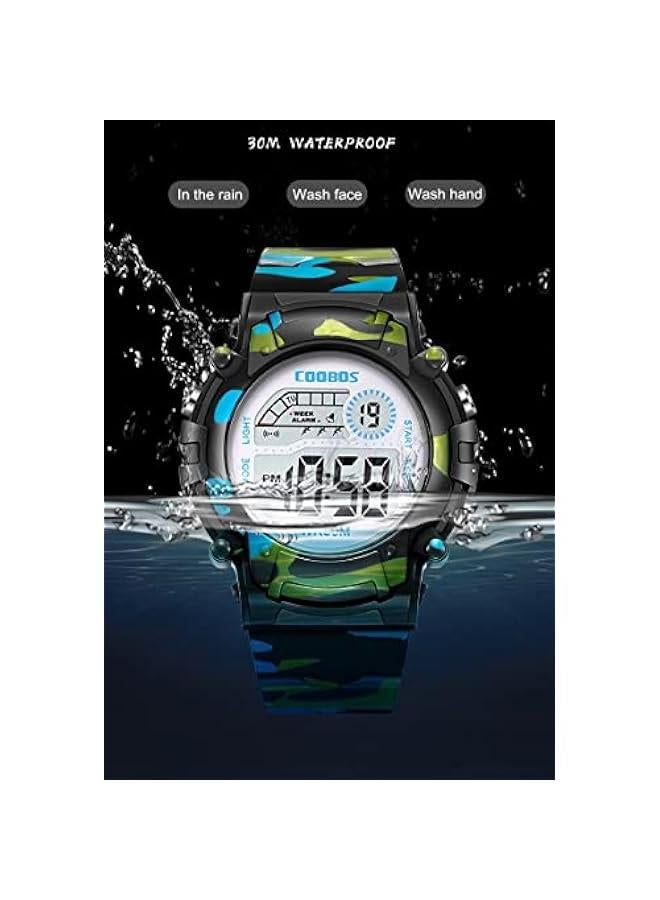 COOBOS Kids' Watch Water Resistant Rubber Digital Watch - Image 5
