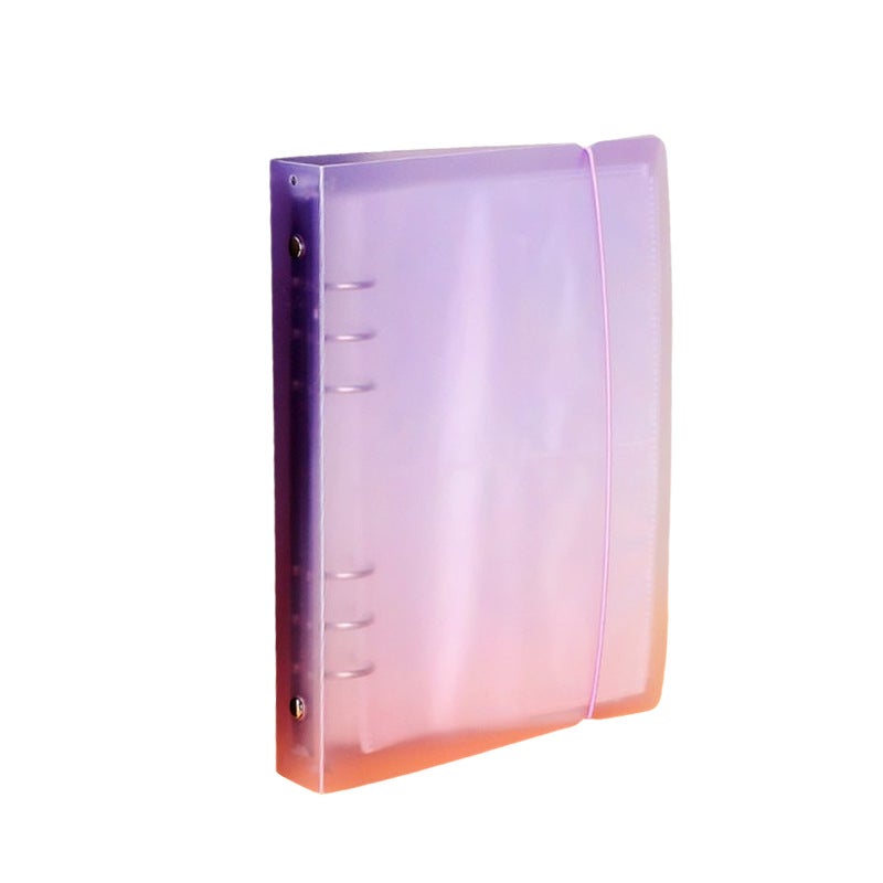 South Korea Wannathis Color Translucent A5 Loose-Leaf 6-Hole Band Case Hand Account Book Po Small Card Book Cover - Image 5