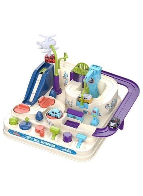 Railway Racing Toys,Children's Rail Car Adventure Games Mechanical Brain Interactive Train Toys