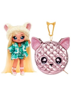 Na! Na! Na! Surprise Na! Na! Na! Surprise Na 2-in-1 soft 19 cm fashion doll Glam Series Victoria Grand Fashion Doll And Metallic Chihuahua Purse  - Image 3