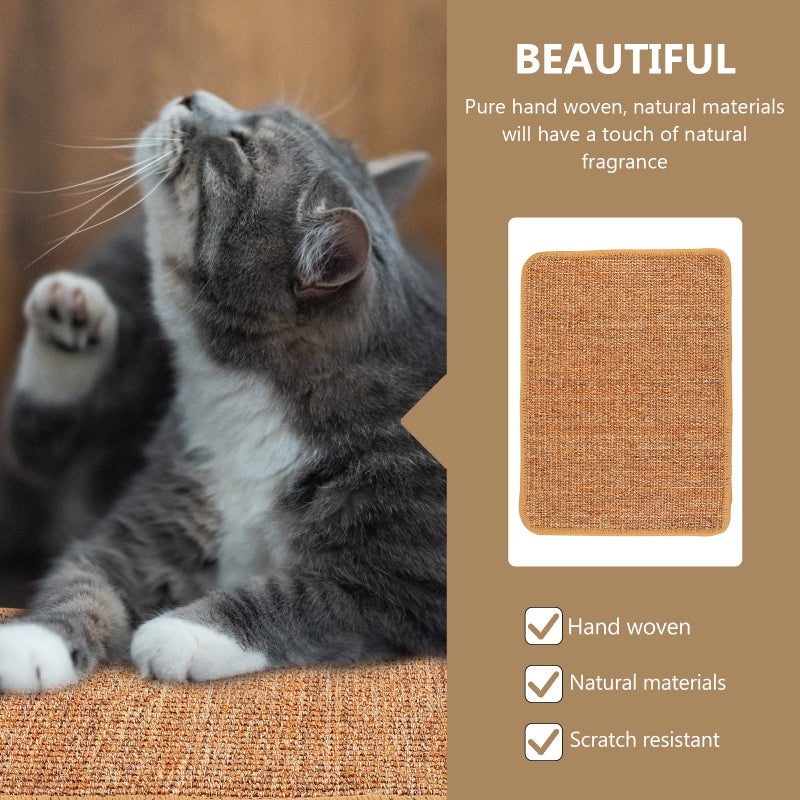 Cat Scratching Mat Sisal Sofa Floor Blanket Cat Scratching Pad Pet Rug - Image 5