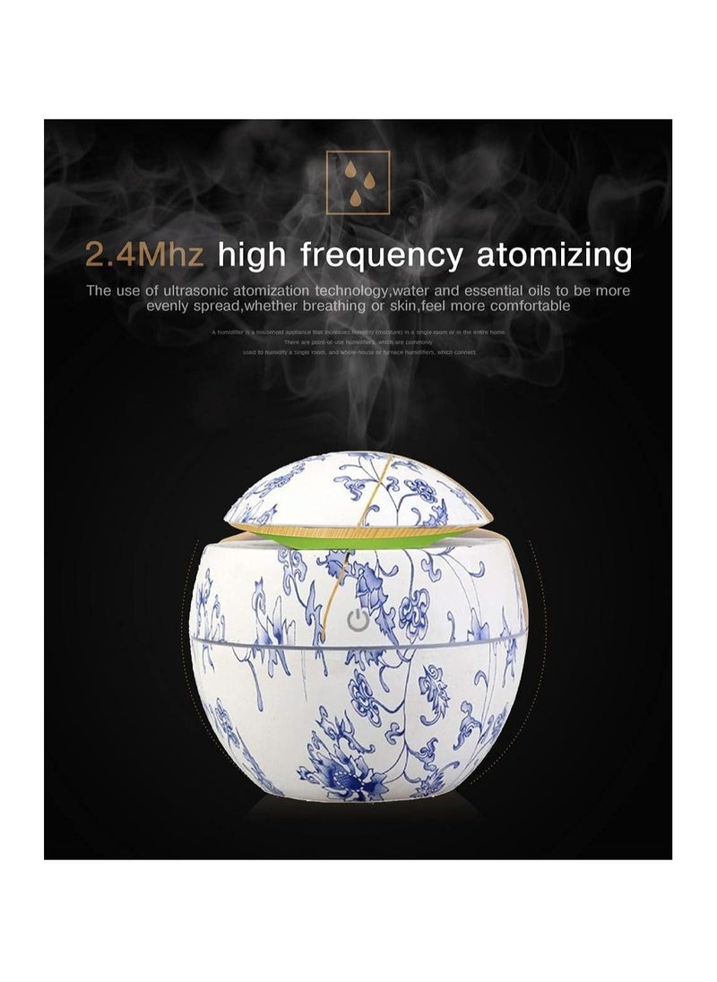 General - Ultrasonic Air Humidifier freshener Aromatherapy works via USB with 7 Color LED Lights - Ball Shape - Image 1