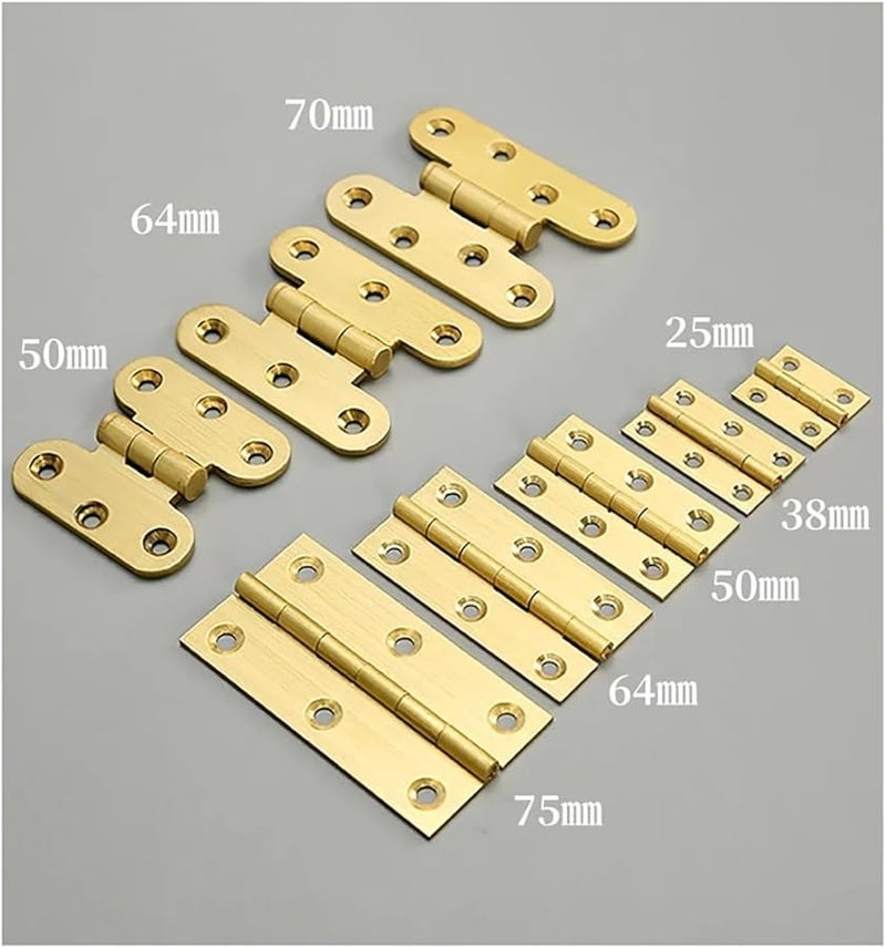 Brass Color 1 Inch Frame Concealed Cabinet Door Hinge Vintage Furniture Hardware Fitting - Image 4