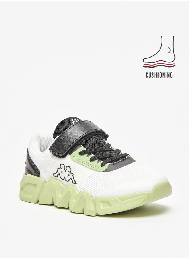 Kappa - Boys' Textured Sports Shoes with Hook and Loop Closure - Image 1