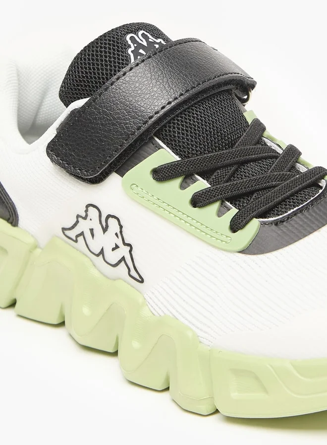 كابا Boys' Textured Sports Shoes with Hook and Loop Closure