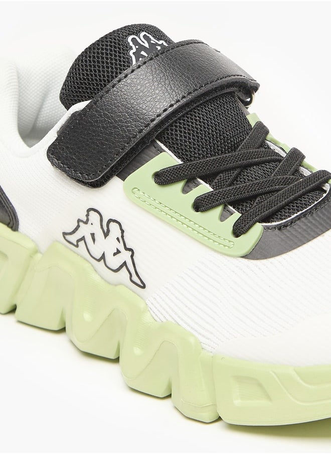 Kappa - Boys' Textured Sports Shoes with Hook and Loop Closure - Image 1