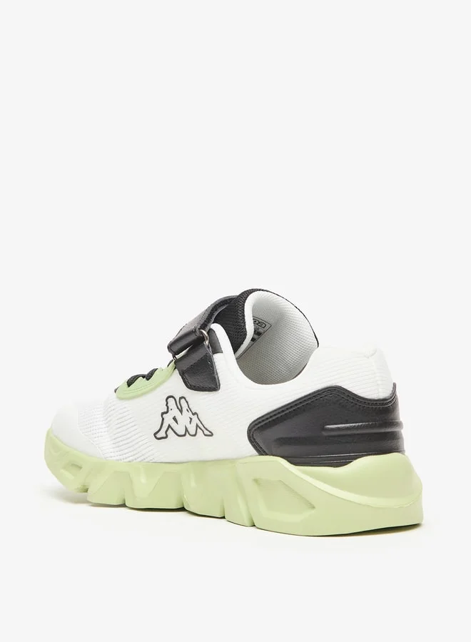 كابا Boys' Textured Sports Shoes with Hook and Loop Closure