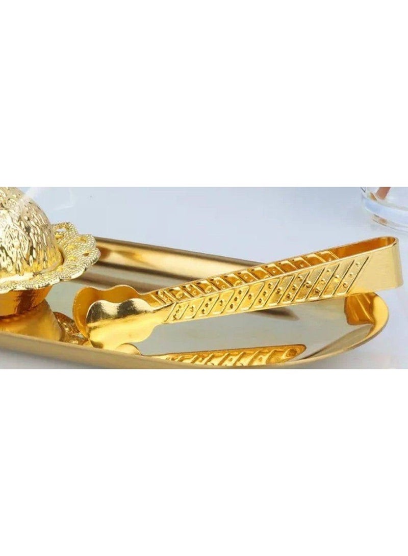 ماشه او ملقاط للفحم ذهبي