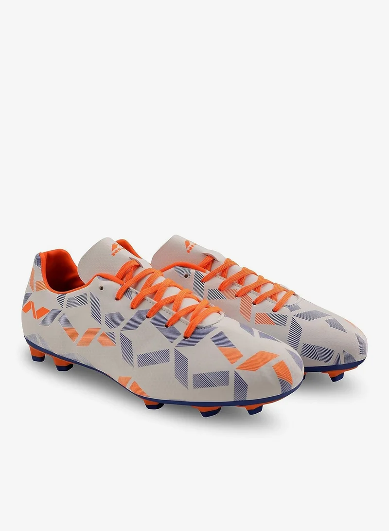 Nivia  Cpolar Football Stud Shoe - White/Orange  | Best Price UAE