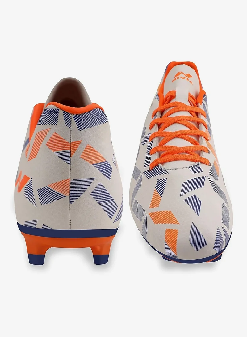 Nivia  Cpolar Football Stud Shoe - White/Orange  | Best Price UAE
