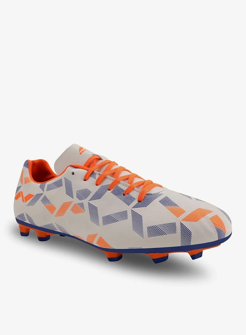 Nivia  Cpolar Football Stud Shoe - White/Orange  | Best Price UAE