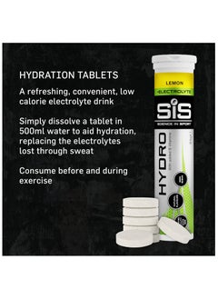 SIS Hydro Electrolyte Tablets - Lemon Electrolyte,Trusted qualtity since 1992 & with vit B6 for reducing fatigue zero sugar, Hydro with added B Vitamins 20X4.5g  - Image 2
