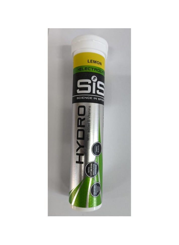SIS - Hydro Electrolyte Tablets - Lemon Electrolyte,Trusted qualtity since 1992 & with vit B6 for reducing fatigue zero sugar, Hydro with added B Vitamins 20X4.5g - Image 1