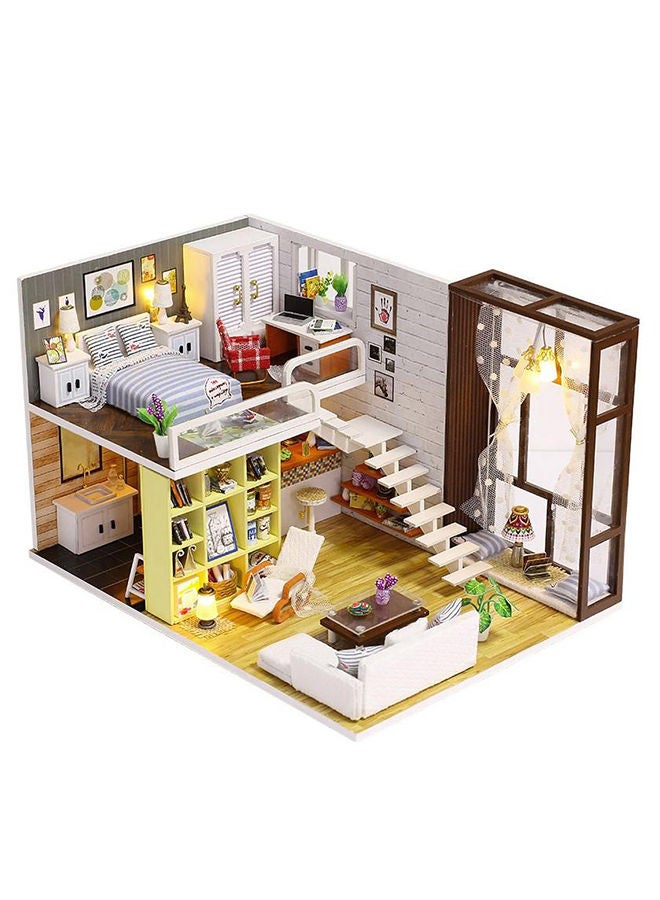 NIBEMINENT 111280 Contracted City DIY Miniature Dollhouse 3+ Years