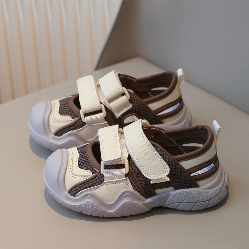 Children'S Sandals 2025 Summer Casual Girl'S Velcro Wading Beach Shoes Boys Toe Outdoor Sports Sandals - Image 5