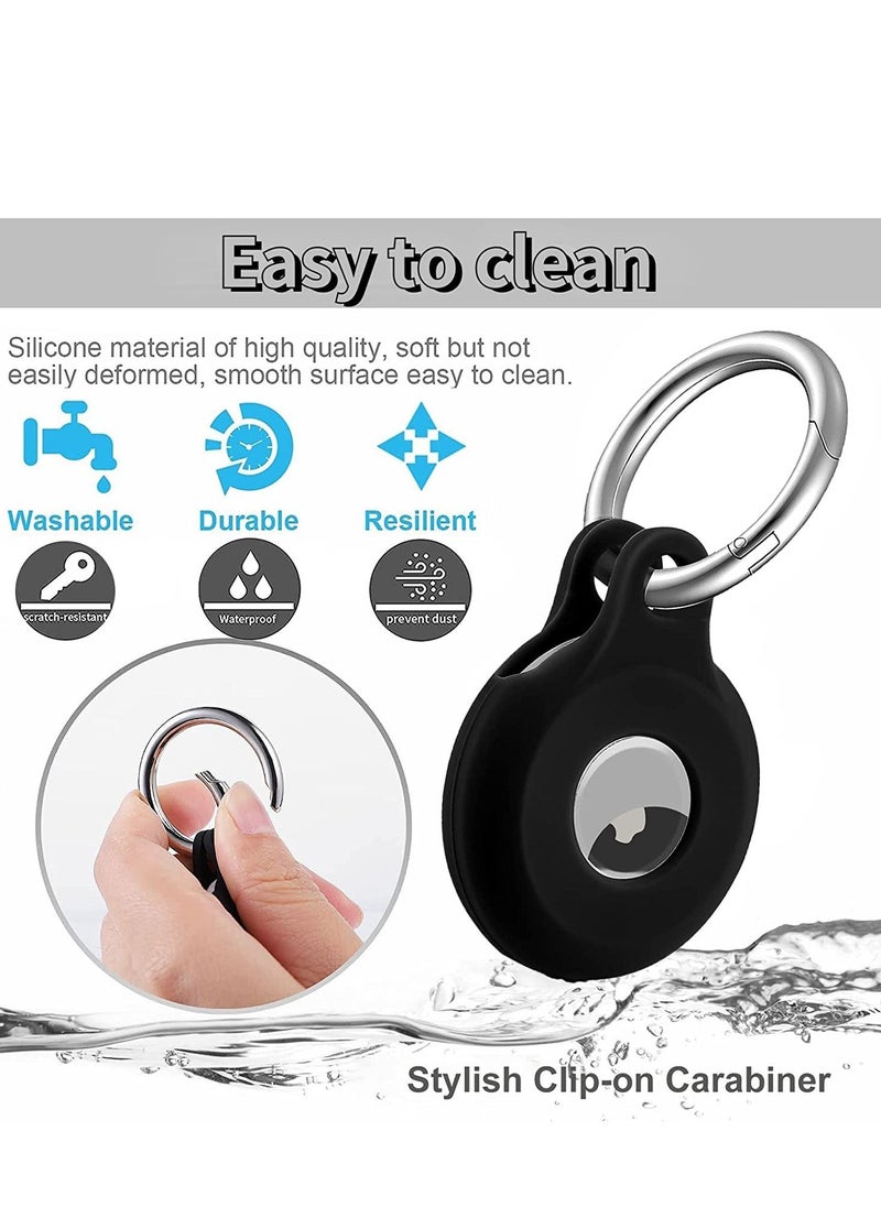 Excefore Case for Apple AirTags Keychain, Air Tag Holder Tracker/Key Ring Cases/Protective Cover Loop Silicone, Finder Items Luggage Dogs Cat Pet Collar Backpackse  - Image 4