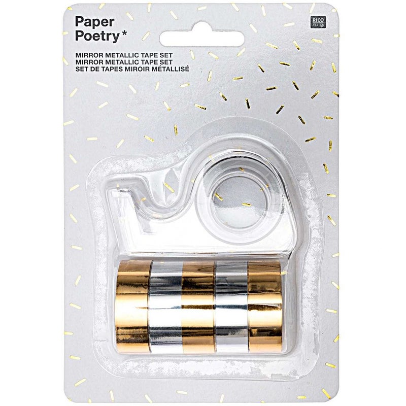 RICO DESIGN Mirror Tape Set - Metallic