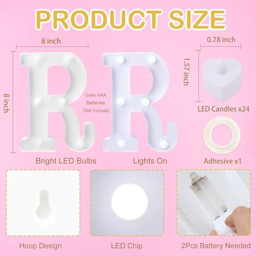 Zealor Marry Me Light Up Letters Proposal Decorations Marry Me Sign 24 LED Candles 2000 Rose Petals 10 Foil Balloon 10ft Carpet Runner Rose Ring Box for Valentine's Day Wedding Proposal Engagement (White) - Image 2