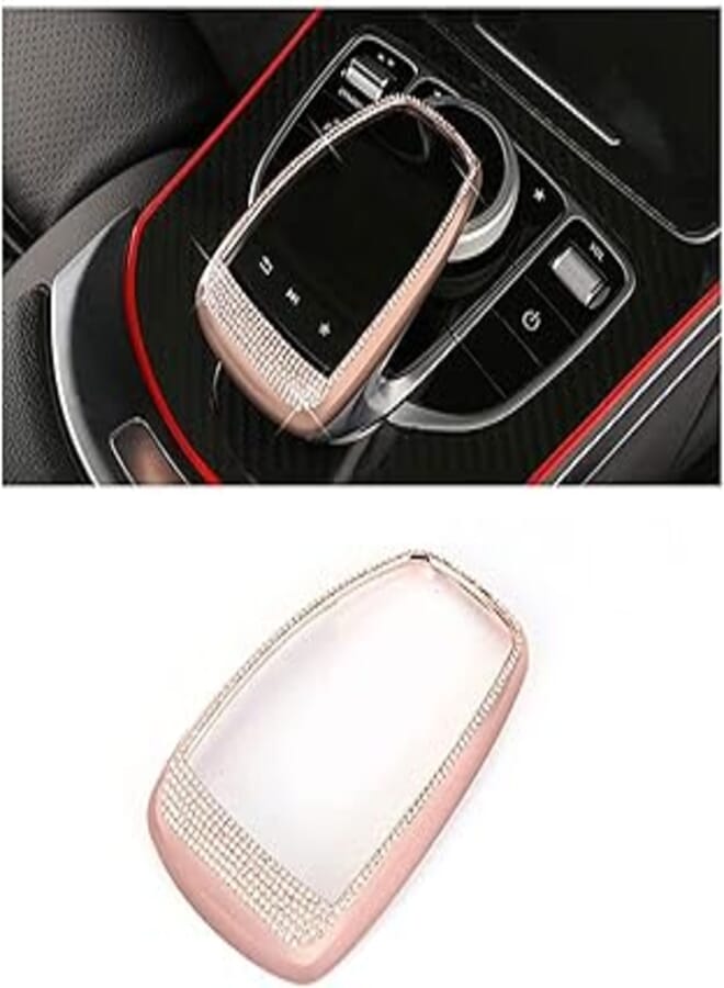 Control Mouse Accessory Frame Compatible with 2016-2019 Mercedes C-Class (Rose Gold)