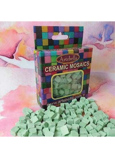 Artebella Ceramic Mosaic Pistachio Green, 8x8 mm 