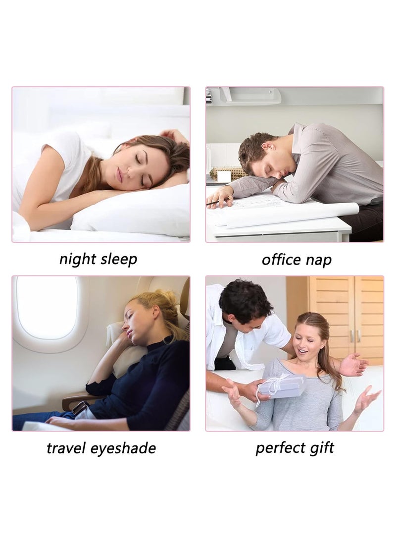 General - 4 PCS Soft Silk Sleep Eye Mask with Adjustable Strap, Comfortable Organic Mulberry Silk Blindfold, Blocks Light Reduces Puffy Eye-Mask - Image 1