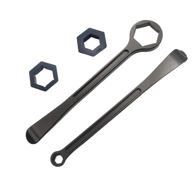 TIRGE Motorcycle Tyre Iron Tool Kit Raceline Levers Hex Wrench Spanner Head Tire Change 10mm 13mm 32mm 27mm 22mm 087 106051039 126 For EXC SX XC EXCF Dirt Pit Bike Black - Image 3
