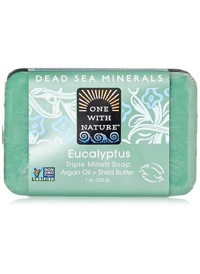 ONE WITH NATURE Eucalyptus Triple Milled Dead Sea Bar Soap 7 Ounce 1 Each  - Image 2