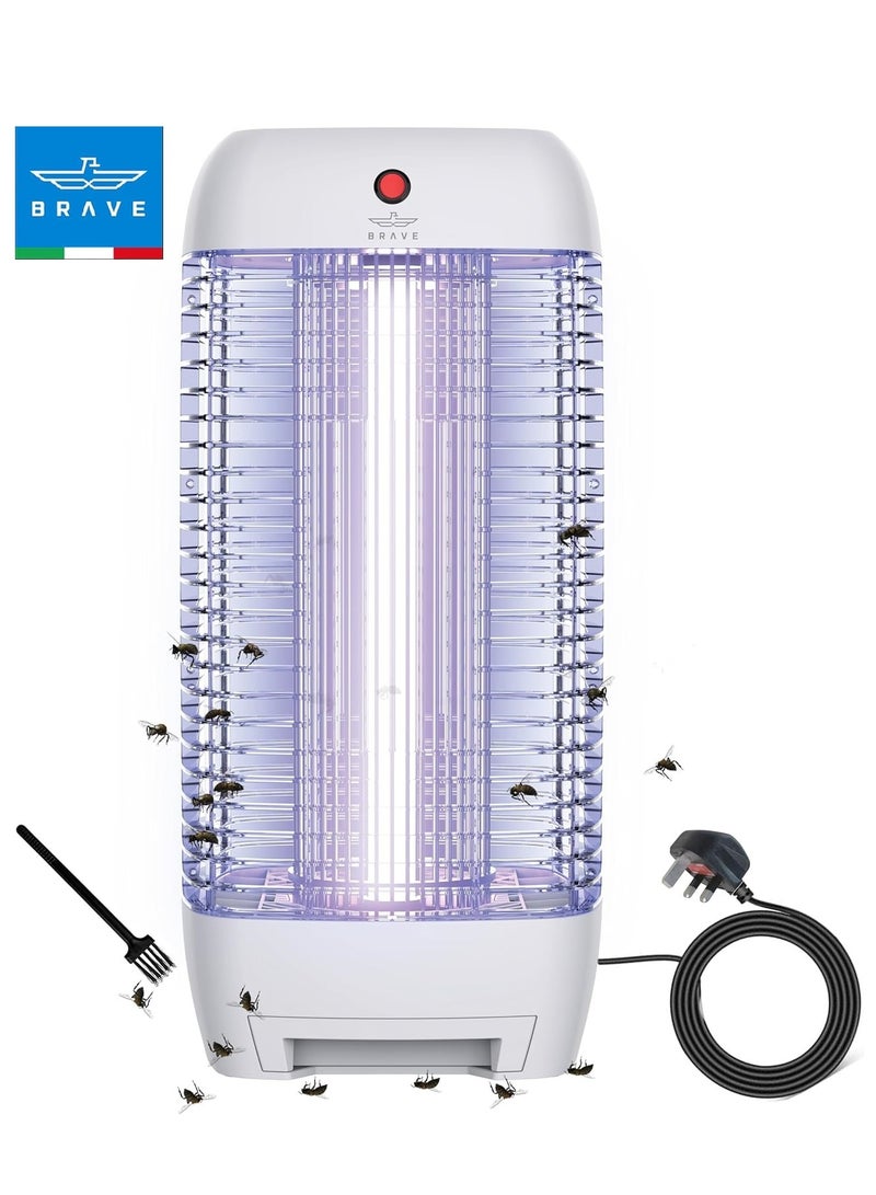 Brave Electric Insect Killer Bug Zapper 10W UV Lamp (1800V) | Powerful Mosquito & Flying Insect Trap | Silent and Safe Pest Control for Indoor & Outdoor Use | Home, Kitchen, Bedroom, Patio, Garden, Office, Restaurant & Commercial Spaces | White - Image 1