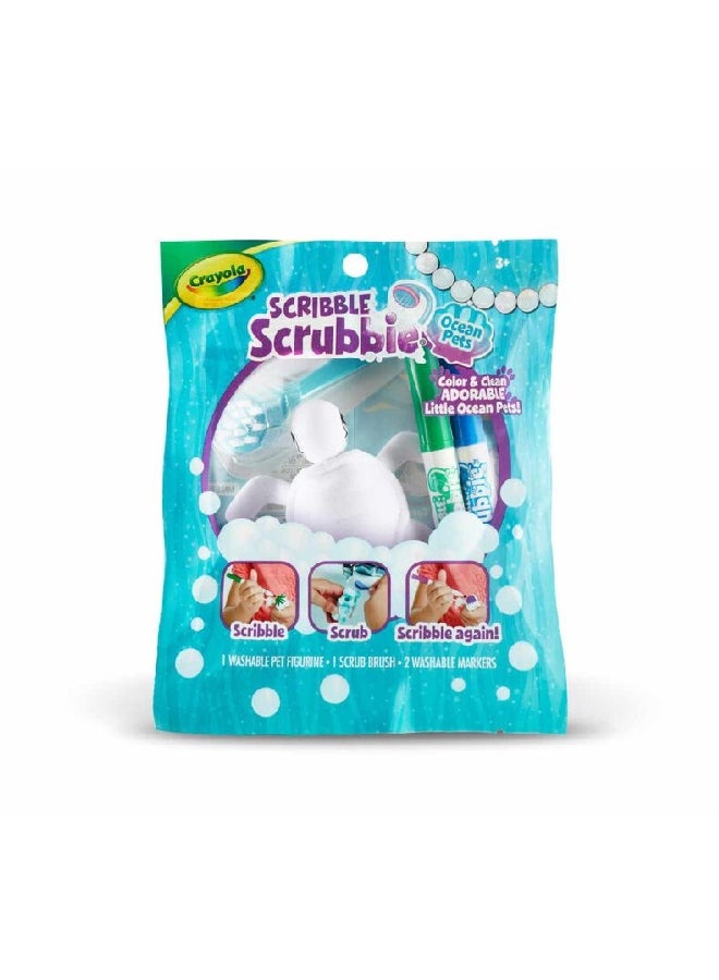 كرايولا مجموعة ألعاب حيوانات المحيط كولور آند واش كرييتف سكريبل سكروبي متعددة الألوان 15.55 × 13.01 × 381 سم CRA7474830000 - Image 5