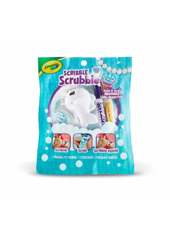 كرايولا مجموعة ألعاب حيوانات المحيط كولور آند واش كرييتف سكريبل سكروبي متعددة الألوان 15.55 × 13.01 × 381 سم CRA7474830000 - Image 2