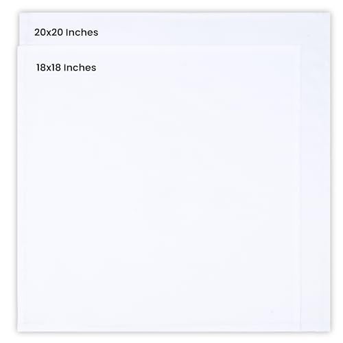 Utopia Kitchen White Cloth Napkins [12 Pack, 18x18 Inch] Absorbent Cotton Blend Washable and Reusable for Dinner, Restaurant, Lunch, Wedding and Hotel - Image 3