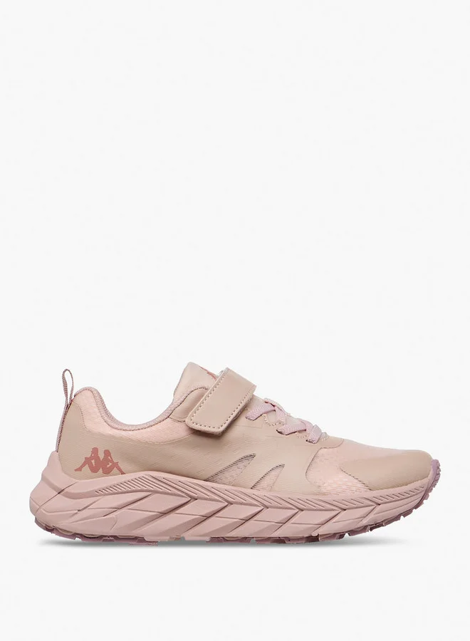 Kappa Girls' Panelled Sports Shoes with Hook and Loop Closure