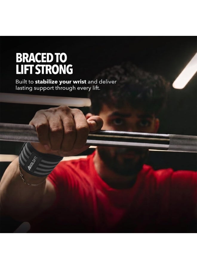 Boldfit Wrist Support Wrap for Gym & Workout – Adjustable Wrist Band for Men & Women, Fitness Training, Weightlifting & Strength Exercises - Image 5