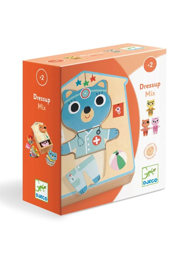 DJECO Dress Up Wooden Puzzle